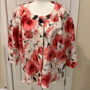 Floral Jacket size 20 Jones New York